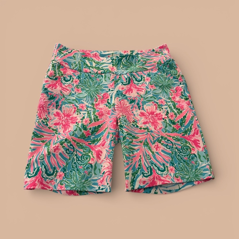 Lilly Pulitzer Luxletic Reid Shorts-Size 10 Women's